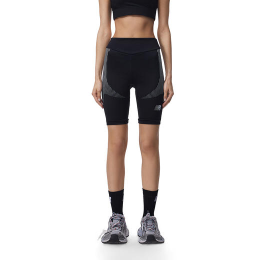 FDR官方店 先锋R字条纹瑜伽骑行裤女夏季跑步健身高腰五分打底裤 商品图2