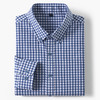【莱赛尔棉】罗蒙男士春秋长袖格子衬衫时尚百搭通勤上班舒适休闲简约男衬衫 商品缩略图3