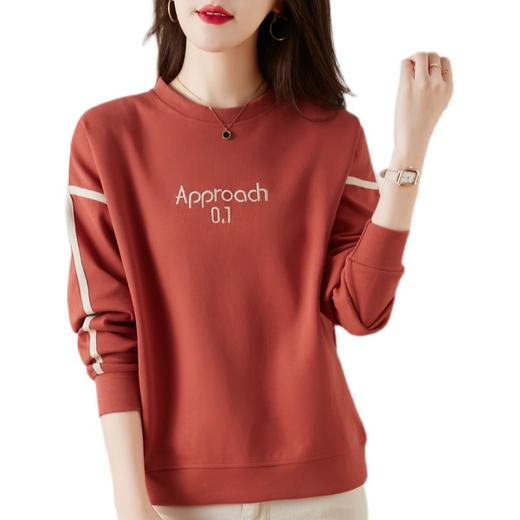 雀说圆领卫衣女薄款套头上衣新款春季爆款洋气拼接外套AL92310506 商品图4