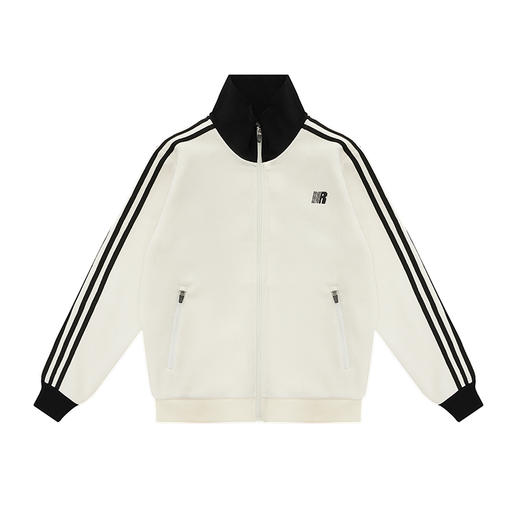 FDR官方店 坑条立领子拉链卫衣女秋季织带撞色开衫外套 商品图4