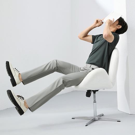 柒牌条纹短袖polo衫男夏季新款时尚百搭中青年舒适弹力翻领T恤衫128T73040 商品图3