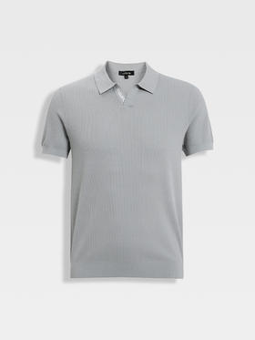 callisto仪式系列薄雾灰海岛棉燕子领T恤