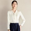 IWY/气质上衣春季新款白色衬衣女职业高端播音主持人服装工作服24B627 商品缩略图0