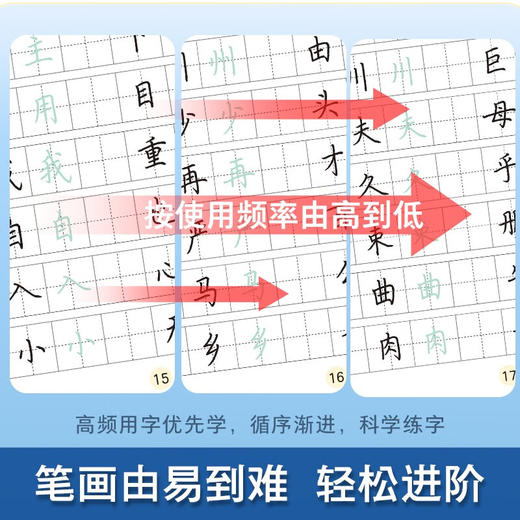 墨点楷书字帖高频常用字字帖 成人练字荆霄鹏钢笔硬笔中性笔书法临摹常用字教资行楷字帖公务员 商品图2
