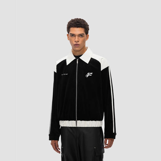 FDR 国潮美式灯芯绒拼接夹克外套男女秋冬季情侣装宽松上衣棒球服 商品图2