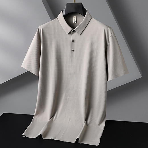 【冰丝】【DG】大依优型大码短袖POLO衫冰丝半袖体恤男夏季薄款翻领打底衫胖子休闲运动 商品图0