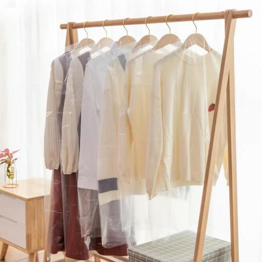 MAYNOS 衣服防尘套12个*2包 （中号60*90CM/20个＋大号60*120CM/4个）  加厚6丝，防尘防皱，耐用可水洗；高清透明PE材质，找衣服方便；360度 商品图11