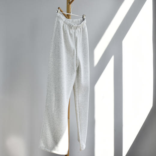 雀说【两穿大师裤】胖mm裤子大码阔腿裤女春季新款窄版白色休闲裤卫裤AL 商品图9