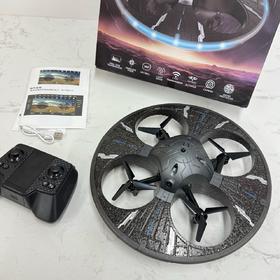 【一键轻松实现空中特技】UFO炫光飞行器 360°智能避障 实时航拍 气压定高 时刻稳定悬停 0基础也能玩