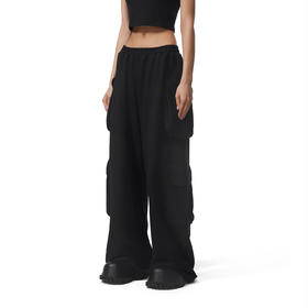 FDR官方店 工装卫裤宽松休闲裤女夏季新款美式运动百搭直筒长裤子