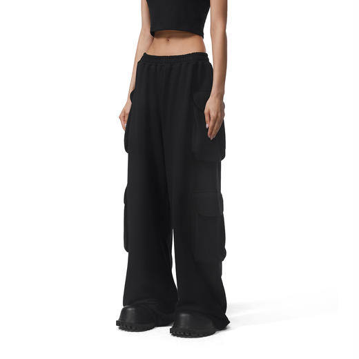 FDR官方店 工装卫裤宽松休闲裤女夏季新款美式运动百搭直筒长裤子 商品图0