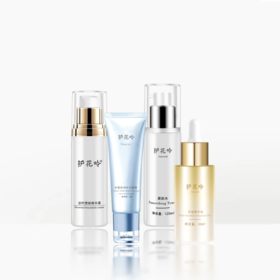 护花呤塑颜护肤组合（柔肤水+油+逆时塑颜霜+水盈）