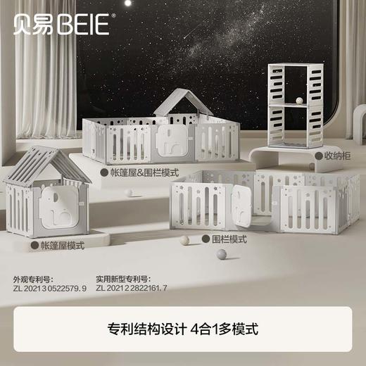 贝易星空围栏防护栏婴儿爬爬垫宝宝游戏室内儿童家用客厅小房子【下单送三角卡扣】 商品图4