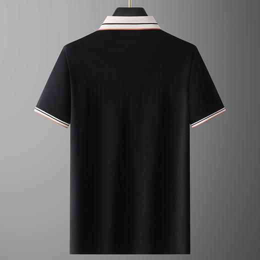 【桑蚕丝】【DG】大依优型大码短袖polo衫高端休闲桑蚕丝夏季轻奢男装加大码T恤胖子 商品图8