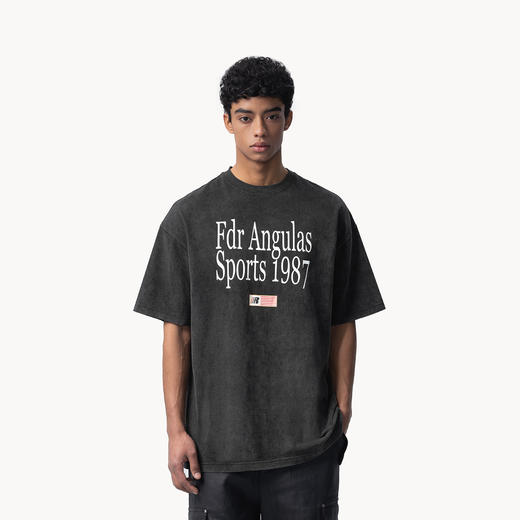 FDR官方店 旗帜1987印花运动情侣美式短袖t恤男女重磅潮牌体恤女 商品图0