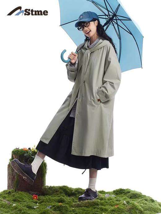 早乙女惠子saotome/STMFY251066/连帽系带宽松风衣 商品图2
