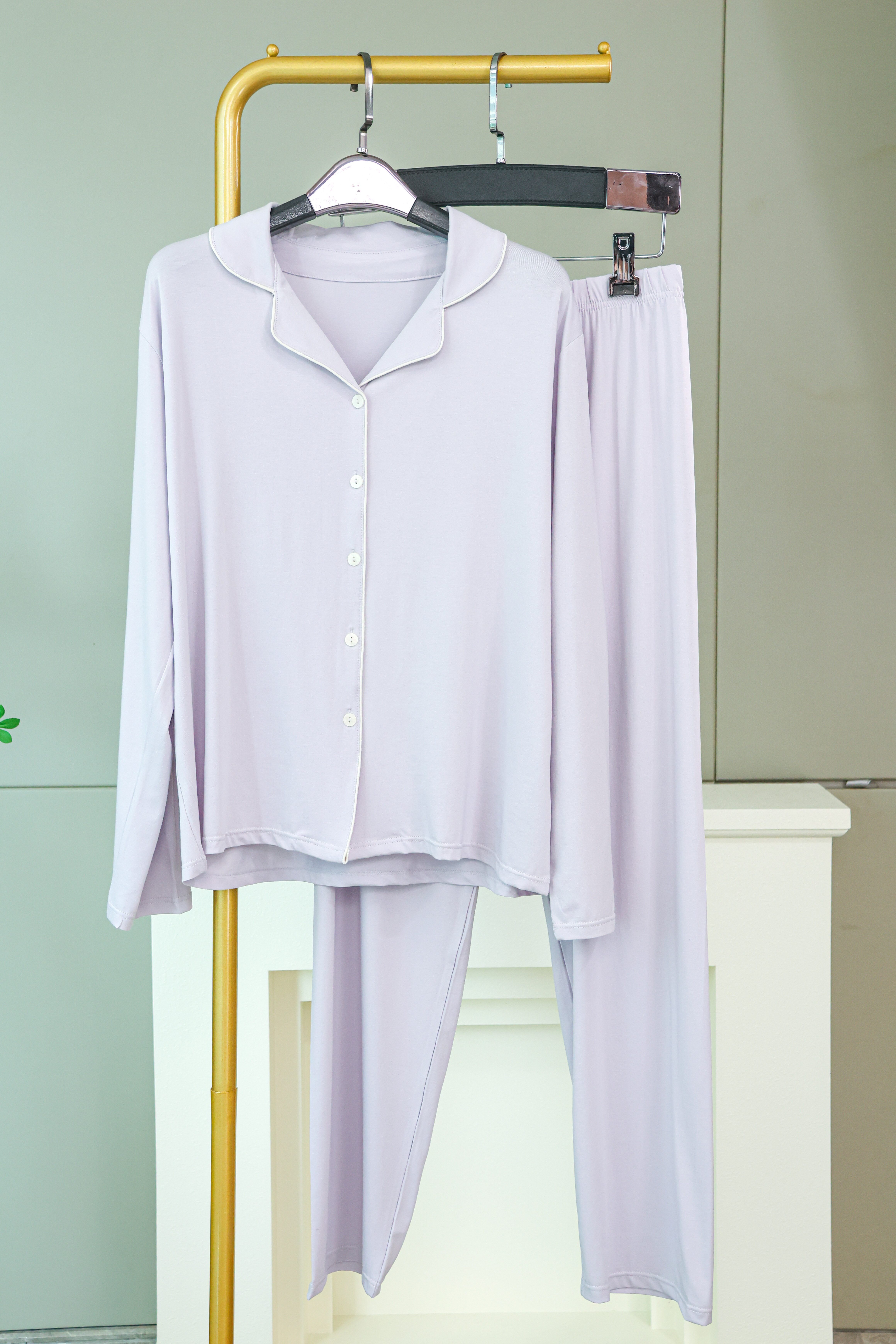 柔软治愈桑蚕丝睡衣套装（薄款）