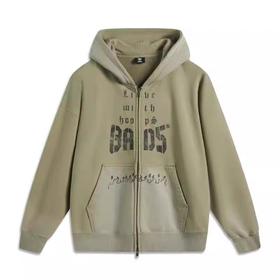 【M/XL断码】李宁春季反伍BADFIVE男子宽松开衫连帽卫衣AWDV033【库存有限，如无货将做退款，介意慎拍】