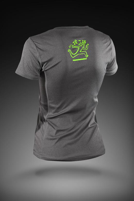 严素跑步TEE,疼痛不等式顶一顶男女款,轻量 短袖T恤 速干快干荧光色,严素态度 商品图6