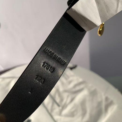 外贸原单拉夫腰带，正面十字纹小牛皮柔软有质感，牛皮腰带，金色扣➕小牛皮带身，2.5×108CM 商品图9