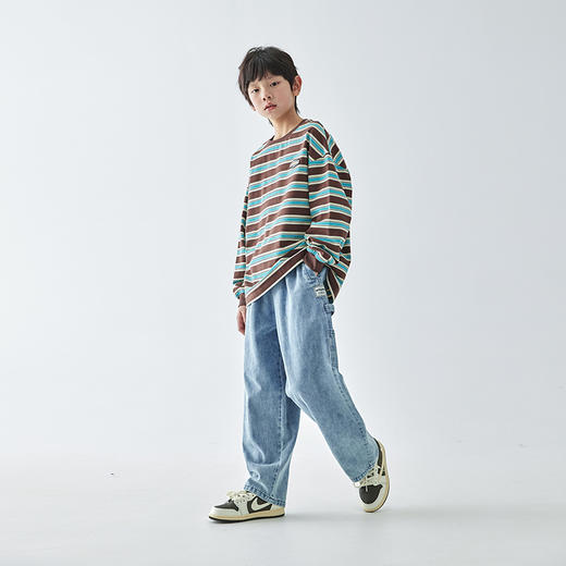 蓝汽水 2025春夏第一波新品多口袋牛仔裤-881B256016JY 商品图3