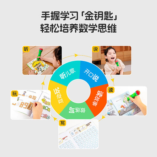 小彼恩出品 森米学数学分级绘本+数学积木玩具套装 全套36册书+配套积木玩教具 点读版EF 商品图2
