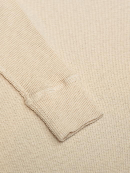 Fortela 米色华夫格长袖T恤 商品图5