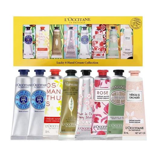 【送礼爆款】【授权商品】欧舒丹护手霜【合集】春日浪漫润手霜铁盒  春花烂漫润手霜五支装  8件套30mI*8支 6件套 商品图10