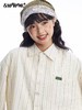 早乙女惠子saotome/STMCS251049/假两件贝壳蕾丝拼接条纹衬衫 商品缩略图1