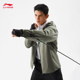 【M-3XL断码】李宁健身系列男子加绒保暖防泼水运动风衣AFDV081 【库存有限，如无货将做退款，介意慎拍！】