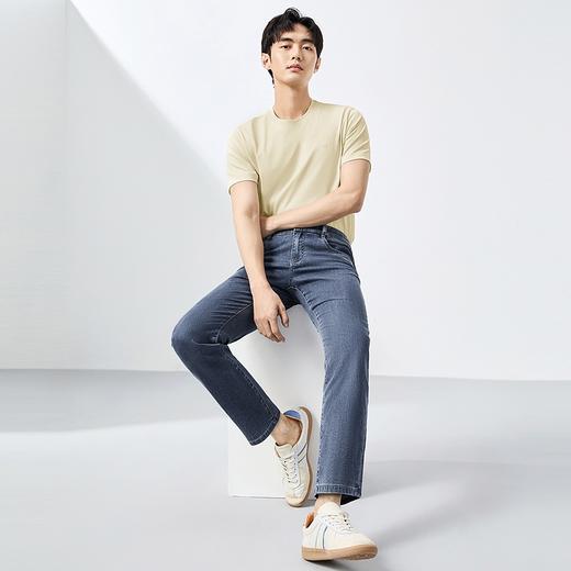 【冰氧吧】柒牌水洗牛仔裤男2025夏季新款含莱赛尔休闲百搭九分裤128H72640 商品图3