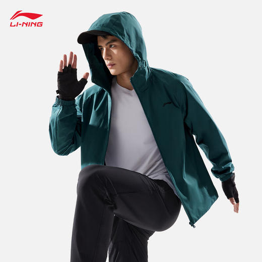 【M-3XL断码】李宁健身系列男子加绒保暖防泼水运动风衣AFDV081 【库存有限，如无货将做退款，介意慎拍！】 商品图1