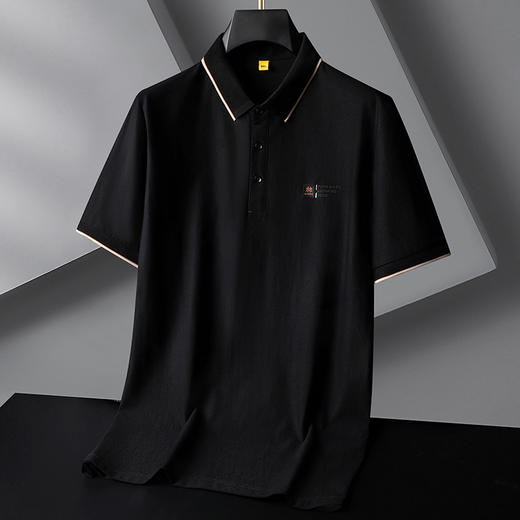 【莫代尔棉】【DG】大依优型大码轻奢短袖polo衫男加肥加大码肥佬运动商务上衣T恤夏装 商品图1