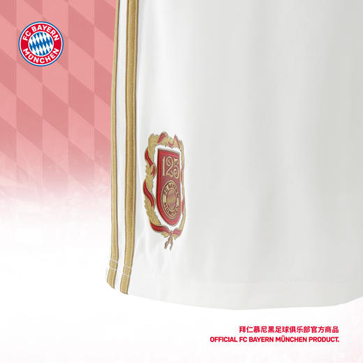 【官网同款】拜仁慕尼黑足球俱乐部 | 125周年足球训练男士休闲短裤球迷 商品图3