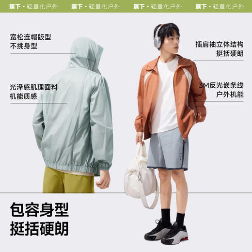 【25年新品】蕉下男士轻薄防泼水防晒衣（夹克款）WR938 商品图4