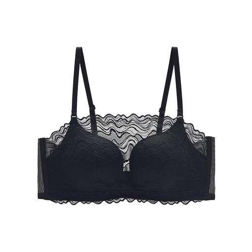 【3F】安莉芳【舒挺杯】新品蕾丝花边抹胸式文胸女小胸聚拢内衣EB00833 商品图2