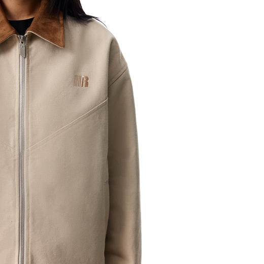 FDR官方店 巴恩风撞色翻领夹克外套男女春季美式情侣拉链开衫上衣 商品图3