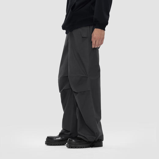 FDR 国潮美式梭织堆积工装休闲裤男女情侣装宽松运动裤直筒长裤子 商品图2