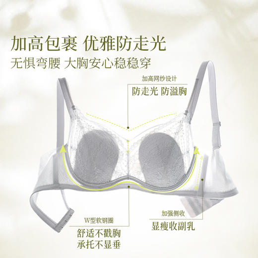 【积分兑换】奶糖派兔耳杯抹胸大胸显小防凸点防走光内衣聚拢有型大胸稳承托女 商品图3