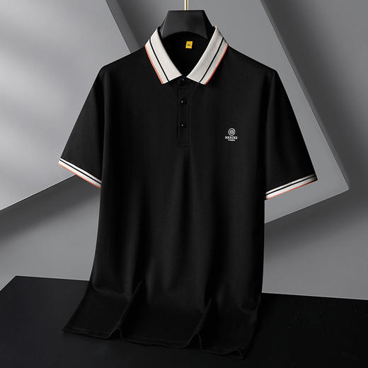 【桑蚕丝】【DG】大依优型大码短袖polo衫高端休闲桑蚕丝夏季轻奢男装加大码T恤胖子 商品图9