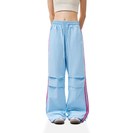 FDR官方店 美式复古织带撞色R字伞兵裤男女春季运动宽松直筒长裤 商品图3