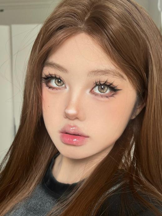 chocoing月抛 玻璃梦境 蓝/薄荷碎冰 绿/琥珀闪片 棕 14.2mm 一副2片 商品图1