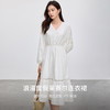 【内购】优雅浪漫度假V领落肩泡泡袖镂空显瘦中长连衣裙-151L58210 商品缩略图2