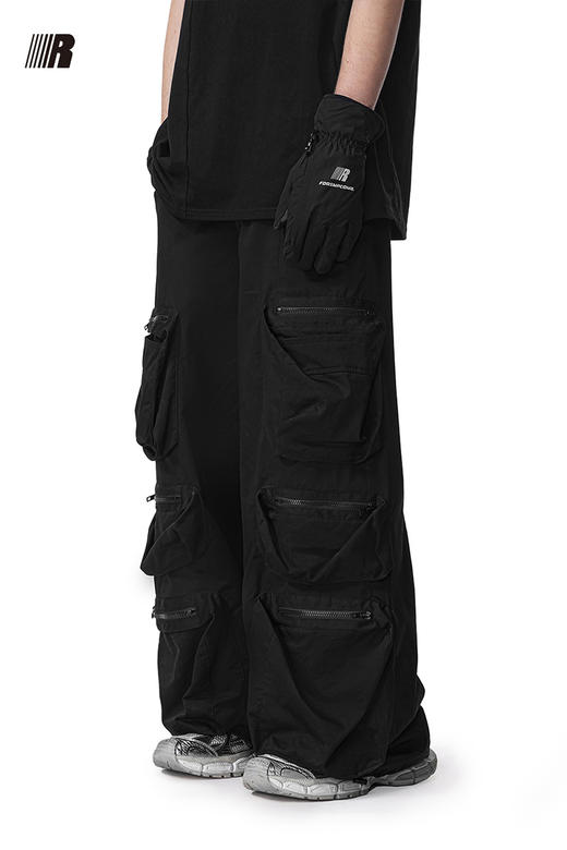 FDR官方店 多袋梭织宽松工装裤男女夏季新款先锋小众运动直筒长裤 商品图5