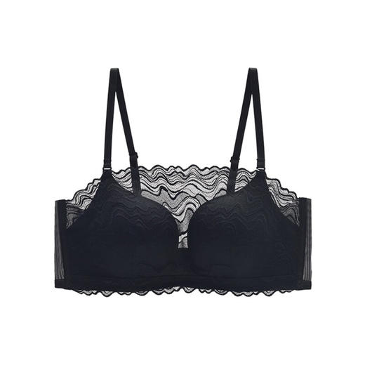 【3F】安莉芳【舒挺杯】新品蕾丝花边抹胸式文胸女小胸聚拢内衣EB00833 商品图3