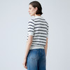 EITIE爱特爱夏季新款条纹显瘦百搭针织衫7701407 商品缩略图5