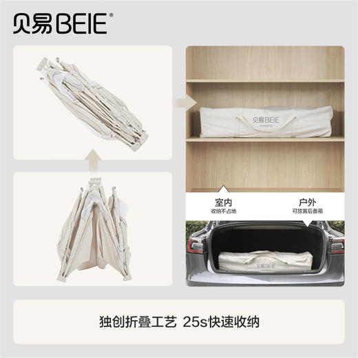 贝易免安装折叠围栏防护栏婴儿爬爬垫宝宝游戏室内家用客厅栅栏【送无纺布收纳袋+学步手拉环+50海洋球+伙伴龙故事机+满1198再送独角兽摇马五合一】 商品图3