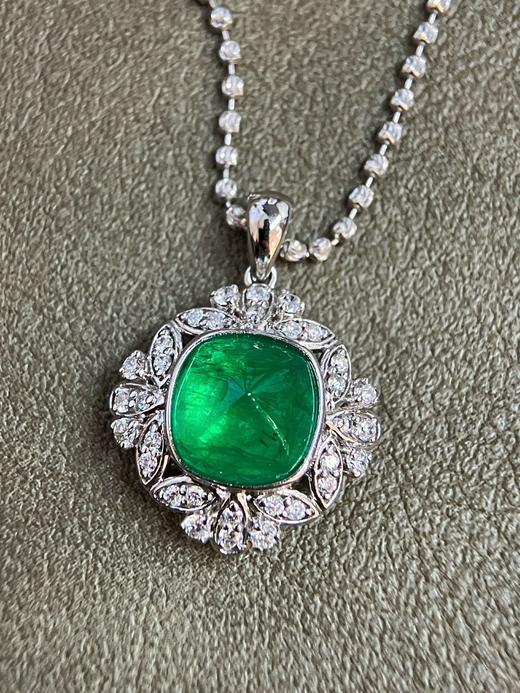 3.28ct糖塔祖母绿吊坠 商品图1