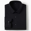 【含蚕丝】罗蒙春秋男士纯色长袖衬衫商务休闲通勤舒适经典百搭翻领男衬衣 商品缩略图2
