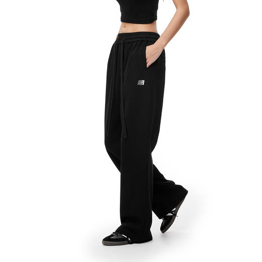 FDR官方店 R字基础运动长裤卫裤男女秋冬宽松直筒裤情侣休闲裤子 商品图3